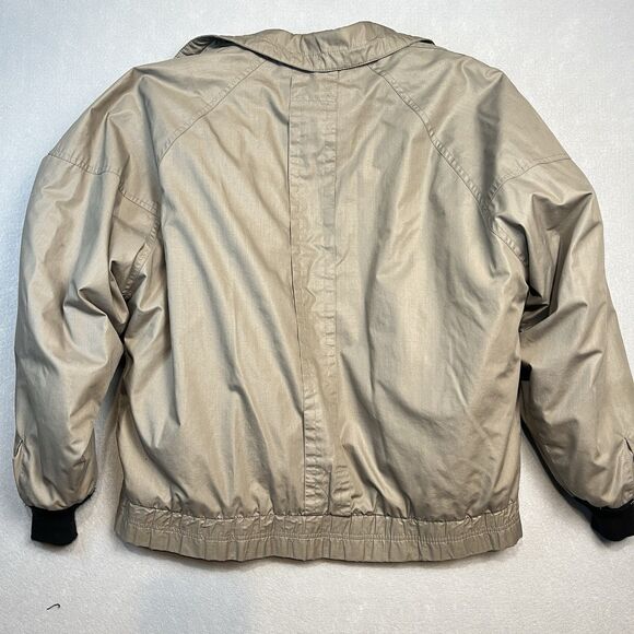 80s VTG MEMBERS ONLY-MEN'S KHAKI PUFFER JACKET- SIZE‎ 38 Flannel Bomber Coat - Picture 6 of 7